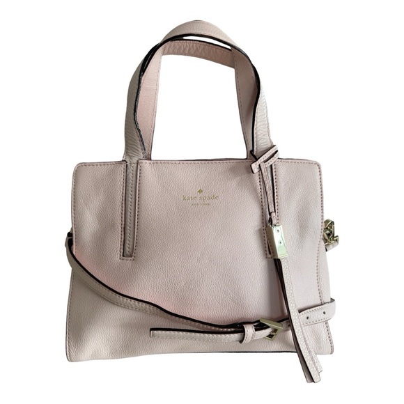 Kate Spade pebbled leather handbag with 14-karat gold plated hardware. - Picture 3 of 10